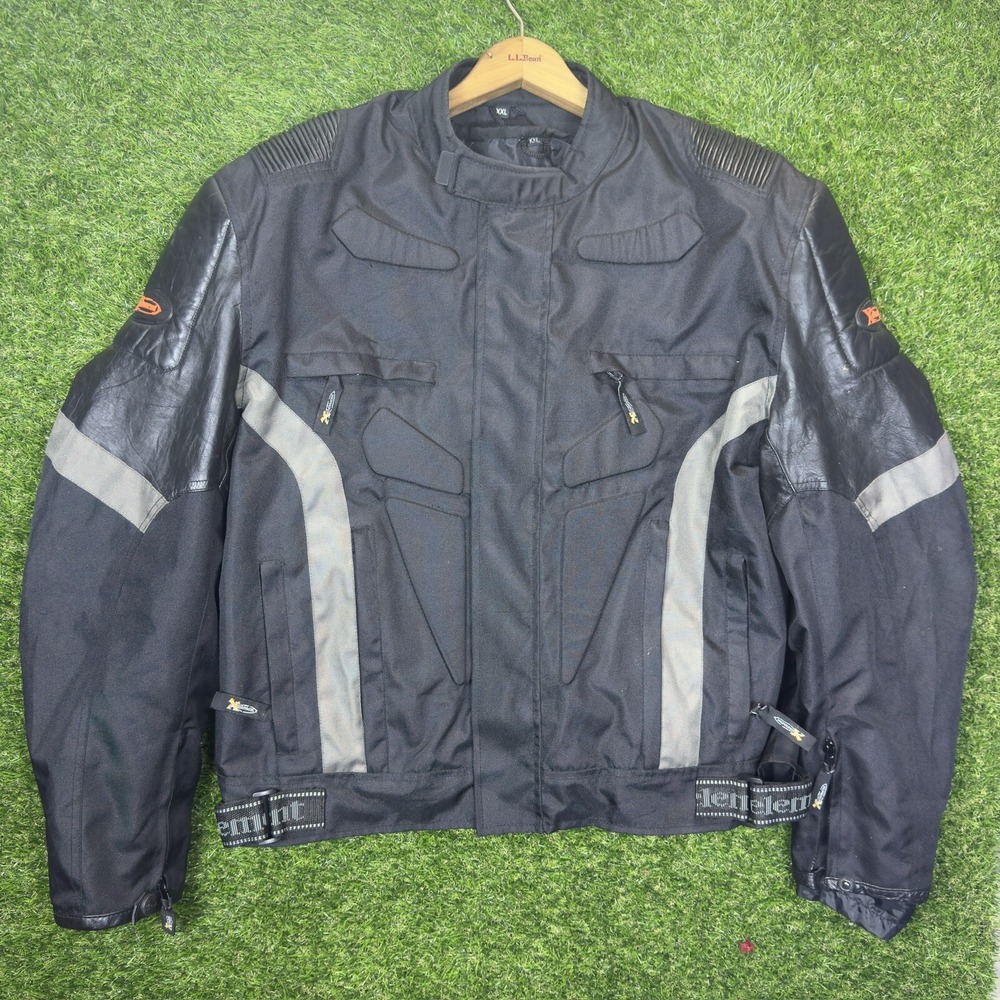 Vintage Y2K Xelement Motorcycle Jacket Workwear Biker Black XXL